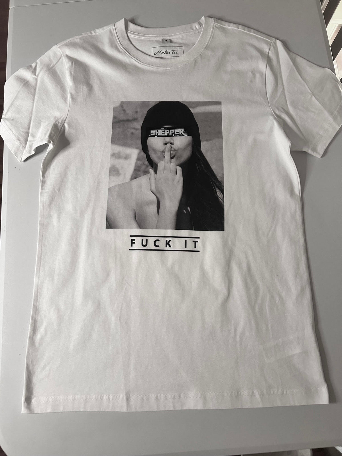 FLASH PRIX F*CK IT BLANC - L - TEE-SHIRT