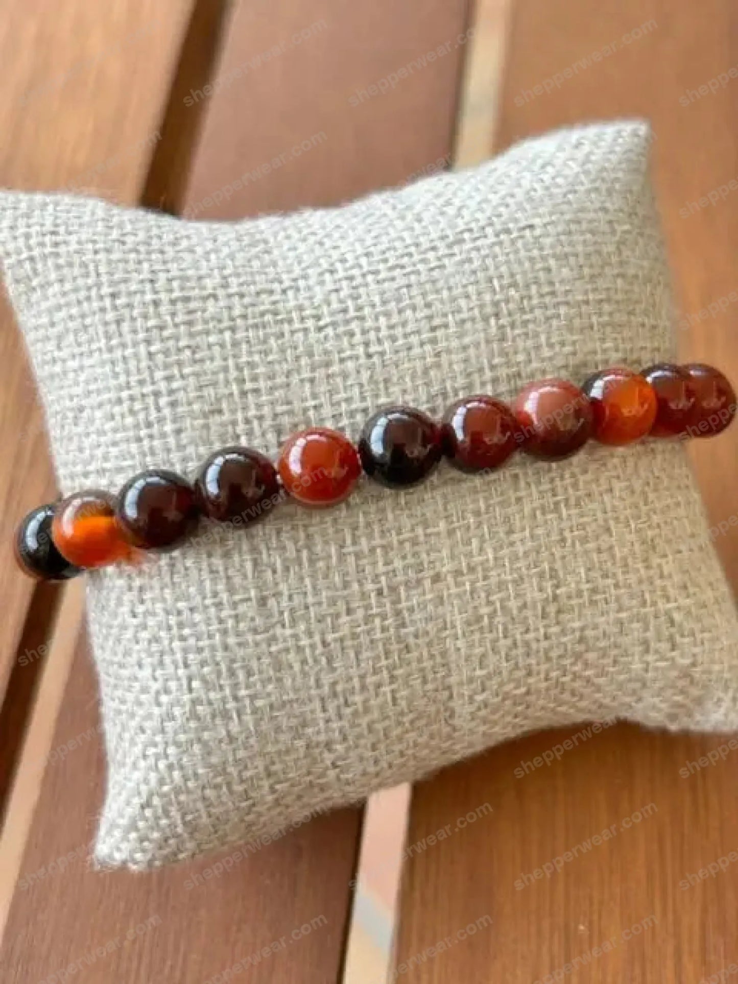 BRACELET EN PIERRE CORNALINE SHEPPERWEAR