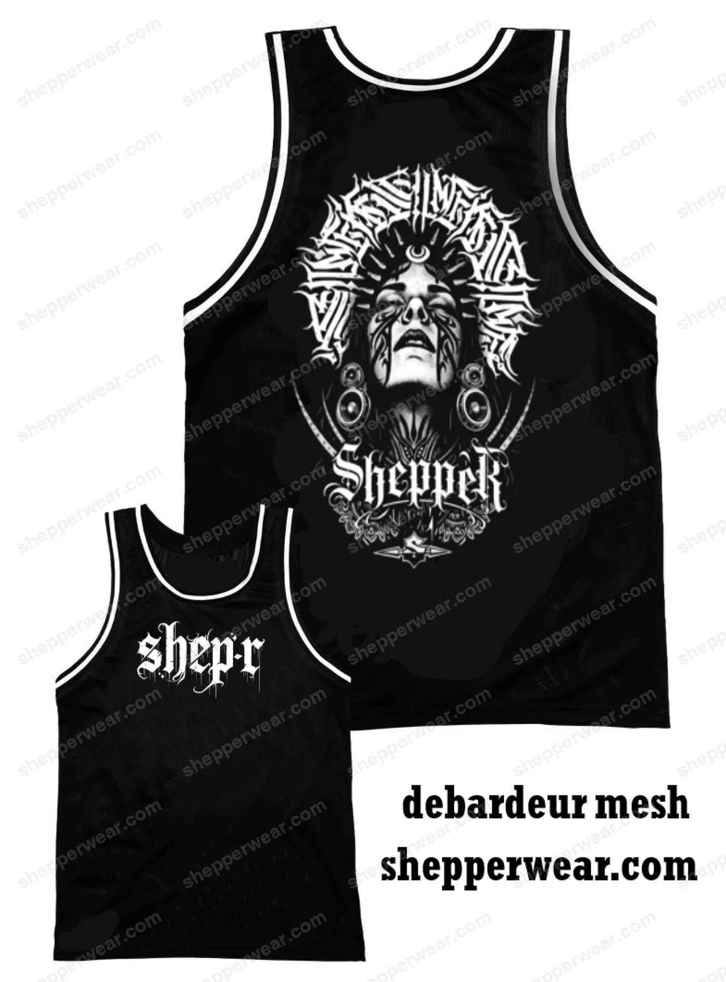 DEBARDEUR MESH MYSTIK RAVE - DEBARDEUR