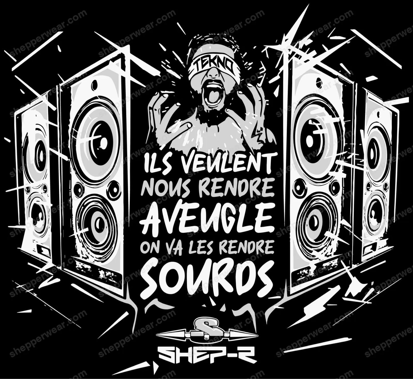 SWEAT RAVE MODELE MAKE DEAF - SWEAT A CAPUCHE