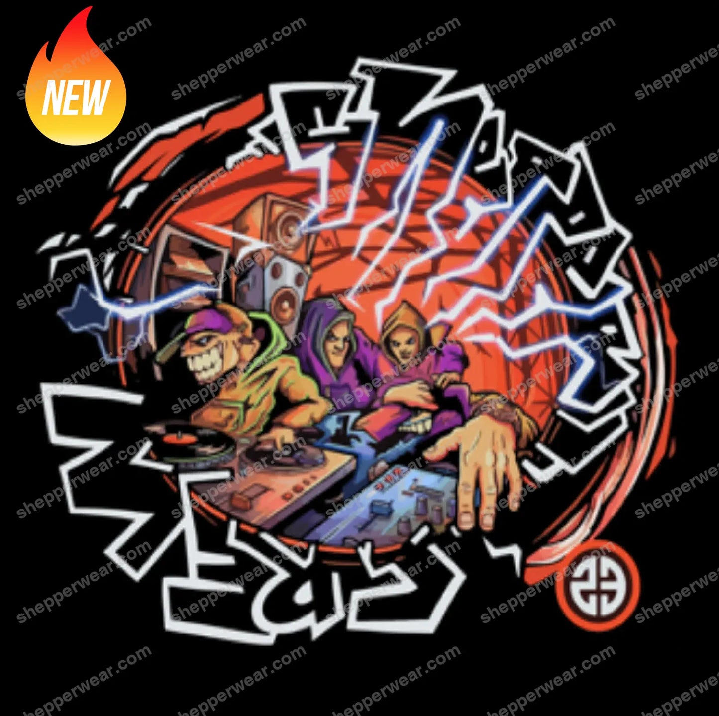 T-SHIRT SHEPPER THE CREW - TEE-SHIRT IMPRESSION DOS