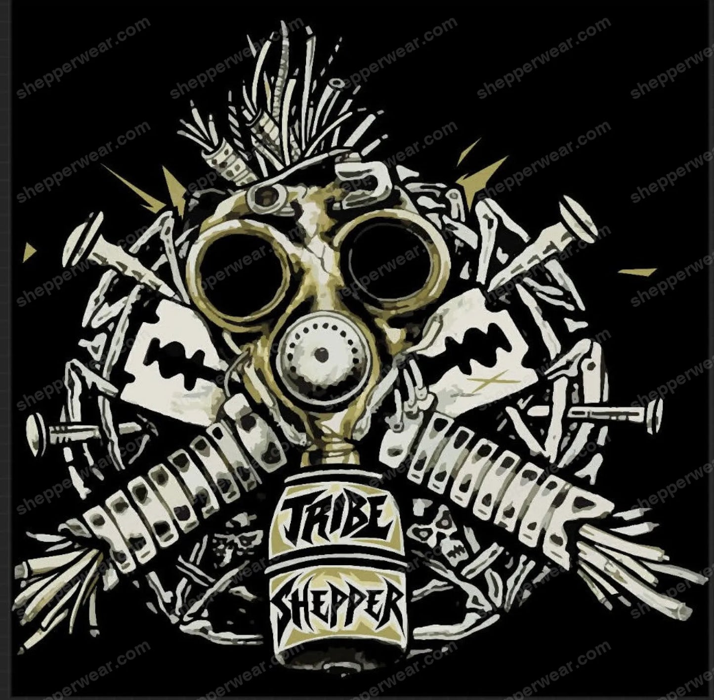 T-SHIRT RAVE BIOHAZARD - TEE-SHIRT IMPRESSION DOS