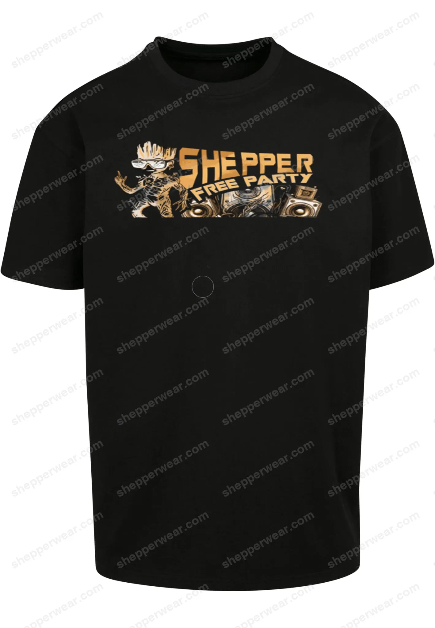 T-SHIRT RAVE MODELE LES GARDIENS DE LA FREE PARTY - TEE-SHIRT IMPRESSION DOS