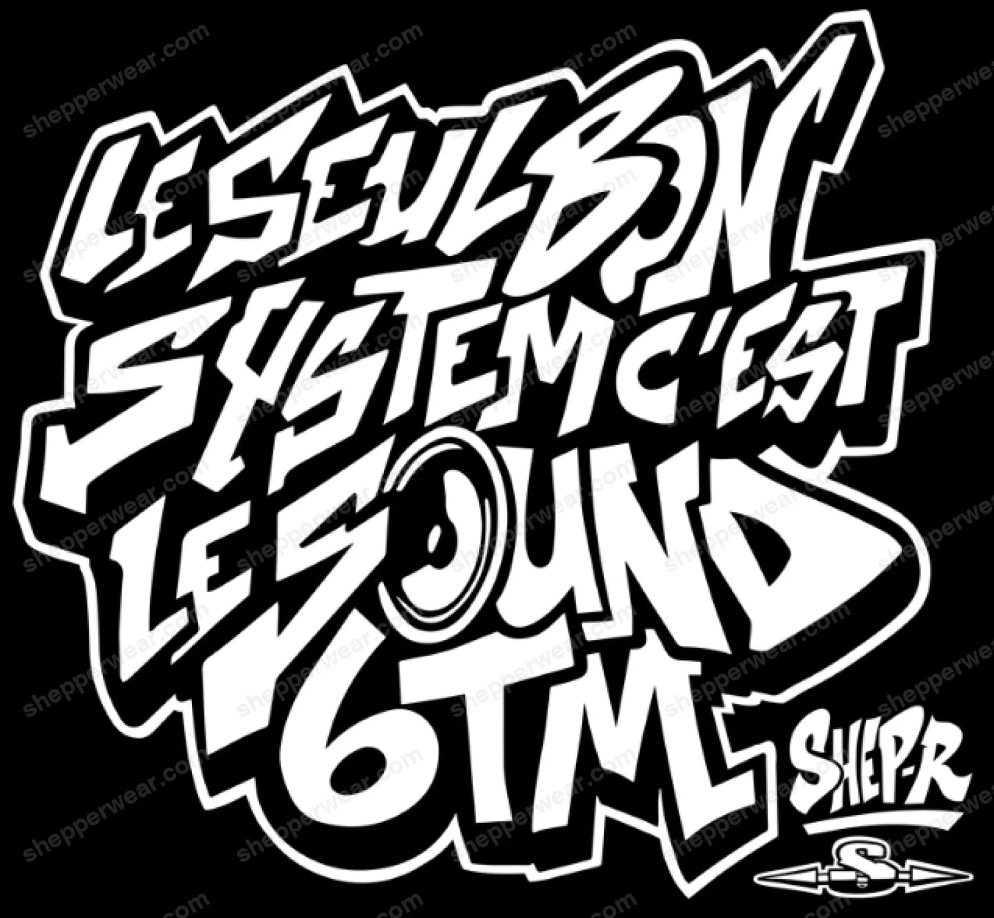 TEE-SHIRT RAVE modèle 6TEM (impression Devant) - TEE-SHIRT IMPRESSION DEVANT