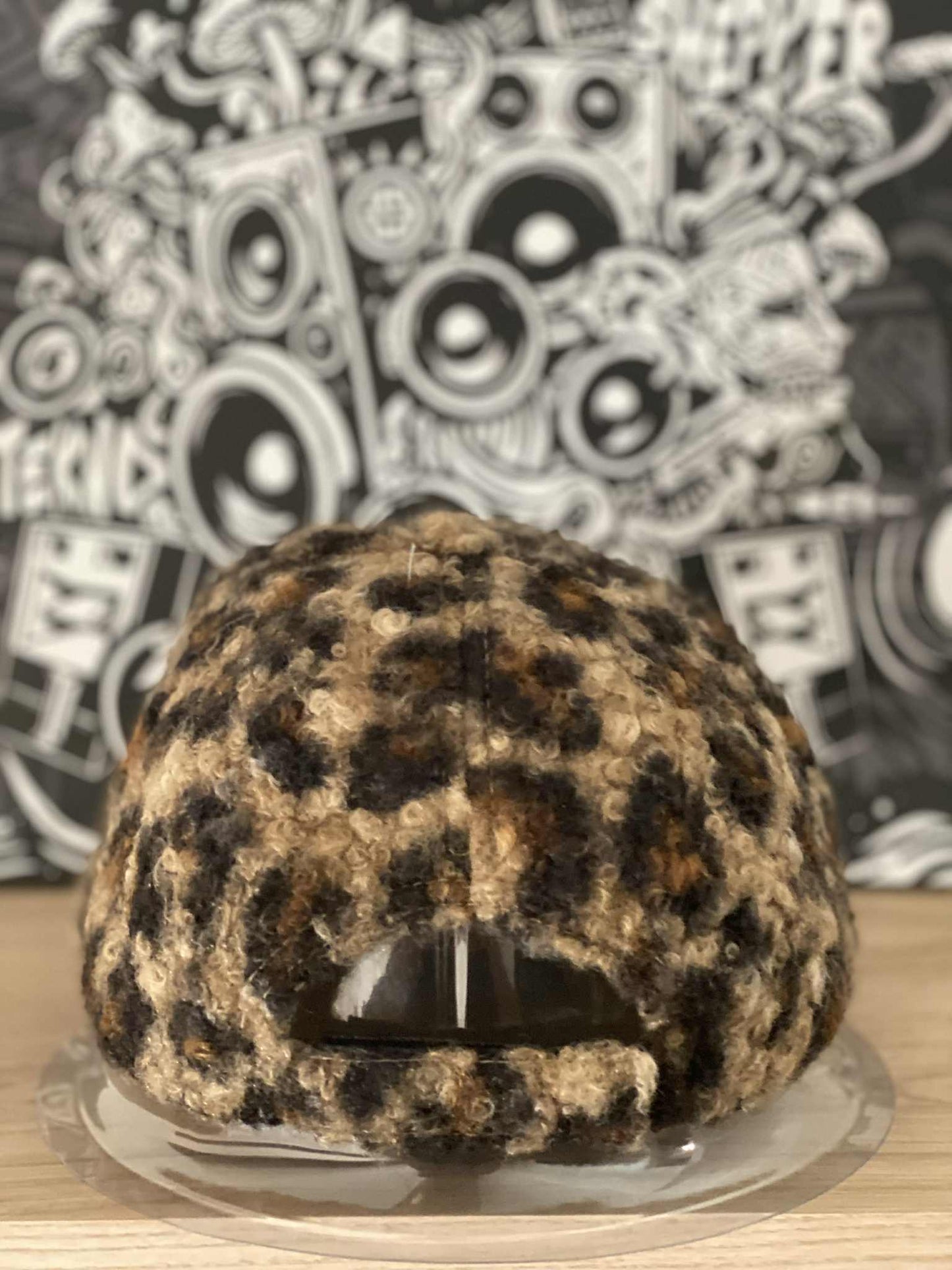 Leopard Plush Baseball Cap