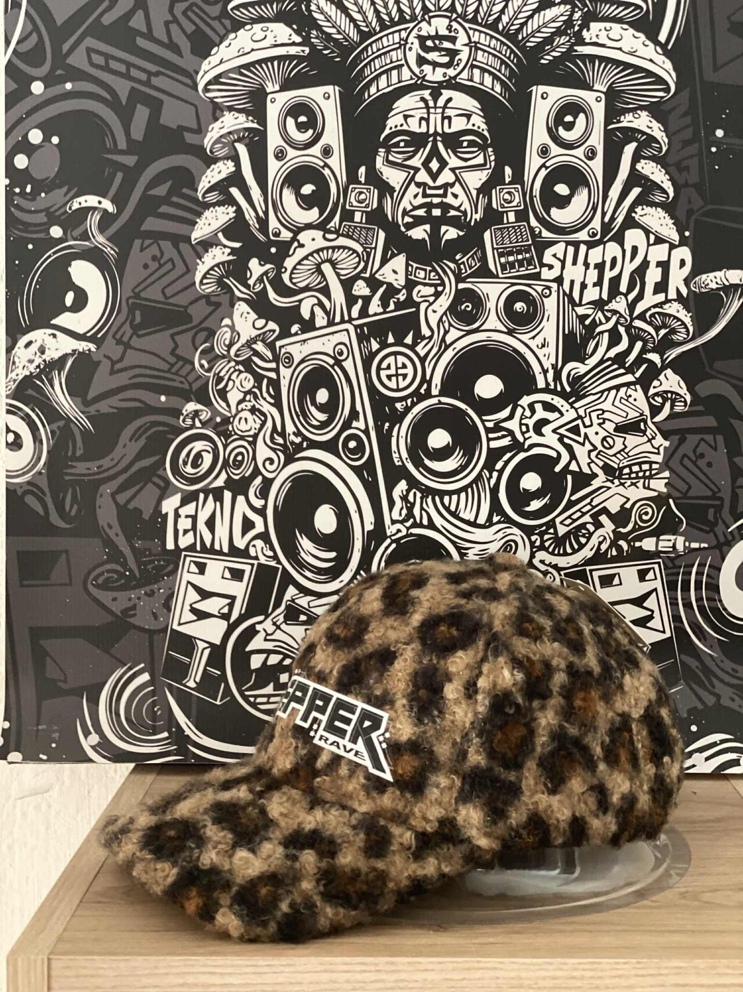 Leopard Plush Baseball Cap