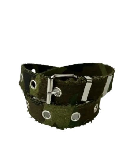 CEINTURE TISSU CAMOUFLAGE KAKI SHEPPERWEAR