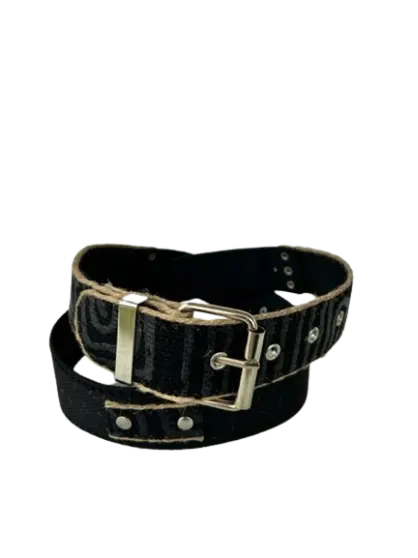 CEINTURE TISSU EFFET CORDE NOIRE SHEPPERWEAR