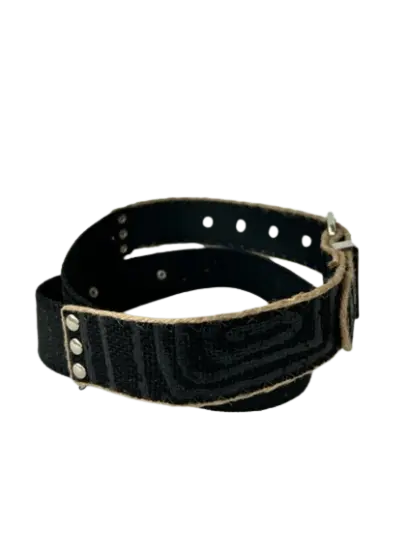 CEINTURE TISSU EFFET CORDE NOIRE SHEPPERWEAR