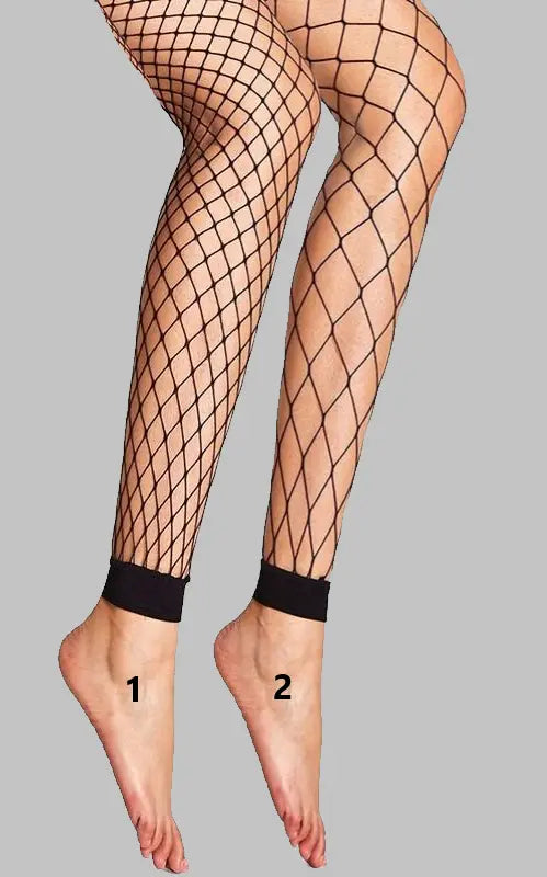 COLLANTS EN RESILLE NOIR SANS PIED SHEPPERWEAR