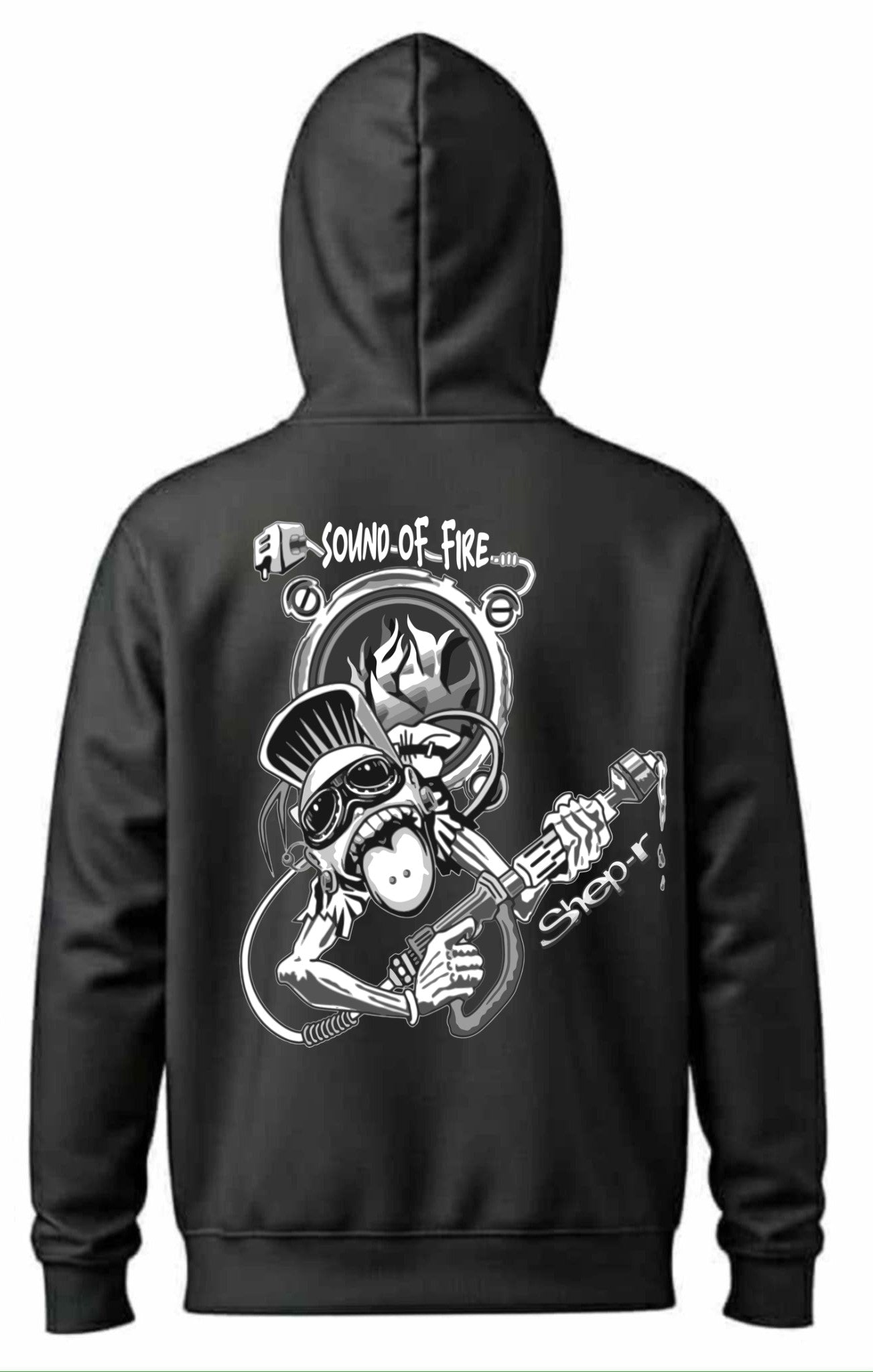 FELPA CON ZIP MODELLO SUONO DEL FUOCO