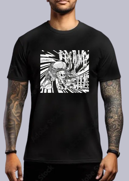 TEE-SHIRT RAVE MODELE FCK SYSTEM IMPRESSION DEVANT