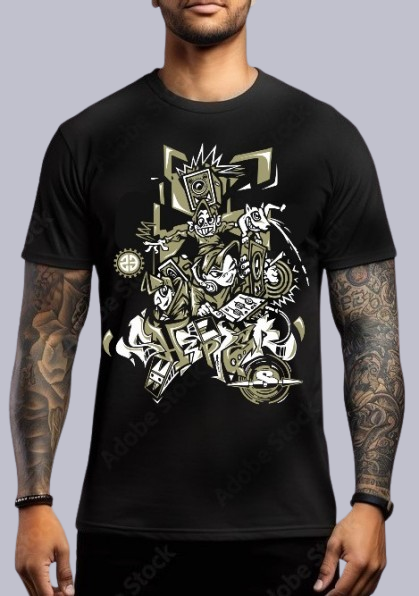 TEE-SHIRT RAVE modèle DOG (impression Devant)