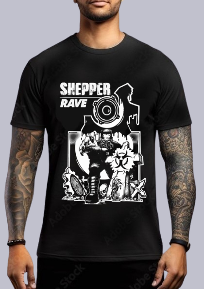 T-SHIRT RAVE MODELLO FRANKY STAMPA SUL DAVANTI