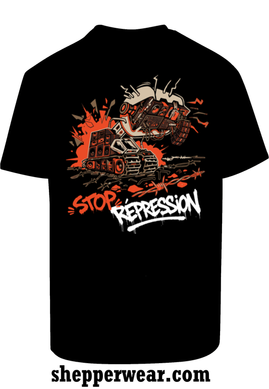 T-SHIRT RAVE STOP REPRESSION