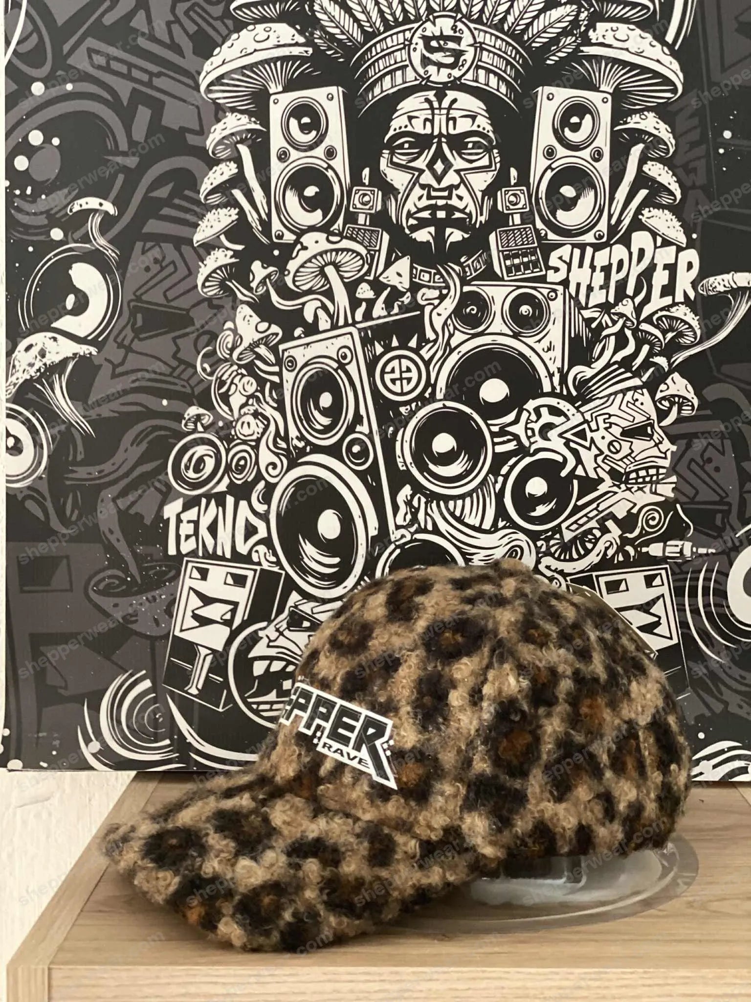 CASQUETTE SHEPPER PELUCHE LEOPARD - CASQUETTES