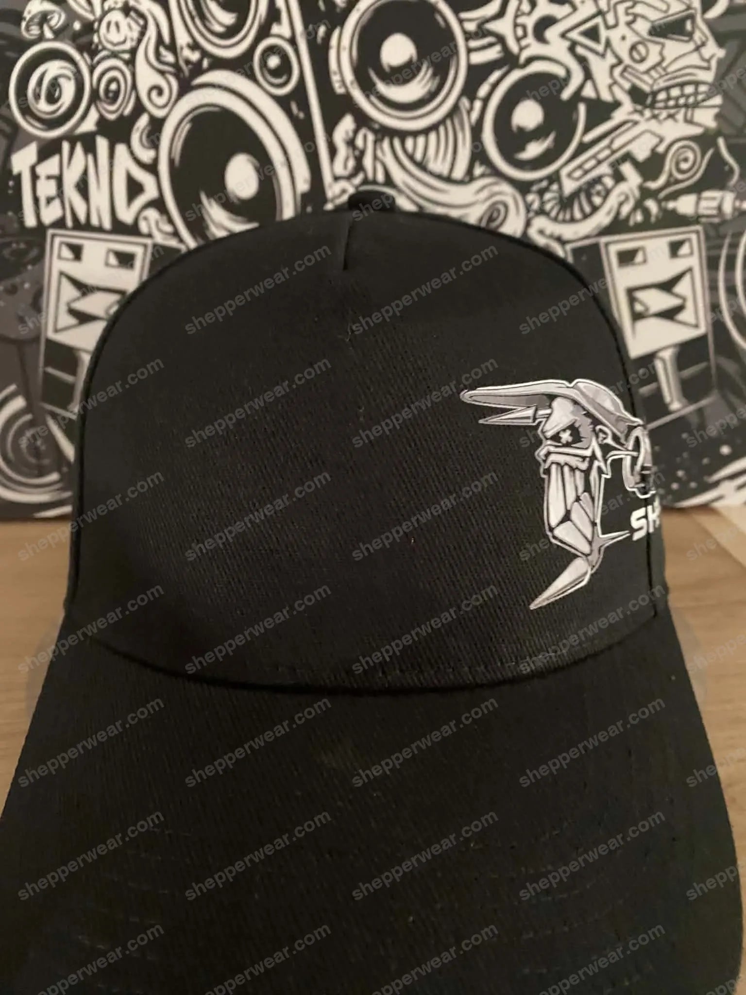 Casquette Shepper Skull Tech Black - CASQUETTES