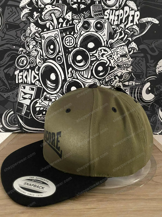CASQUETTE SNAPBACK HARDCORE - Vert kaki - CASQUETTES