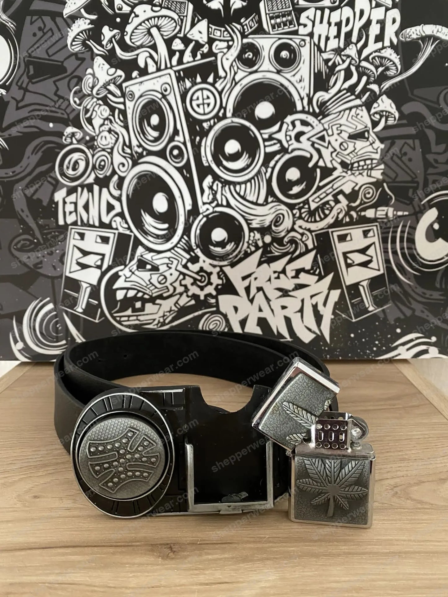 CEINTURE AVEC BOUCLE BRIQUET TEMPETE - CEINTURES