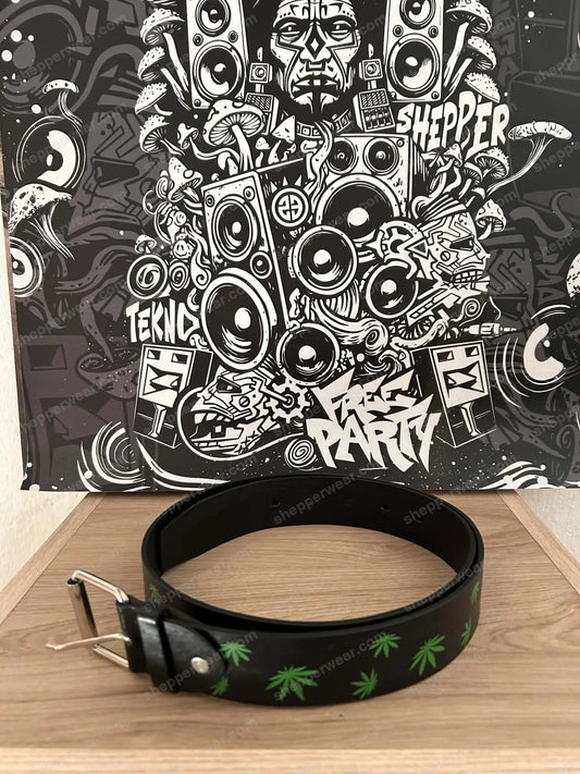 CEINTURE FEUILLE DE CANNABIS - CEINTURES