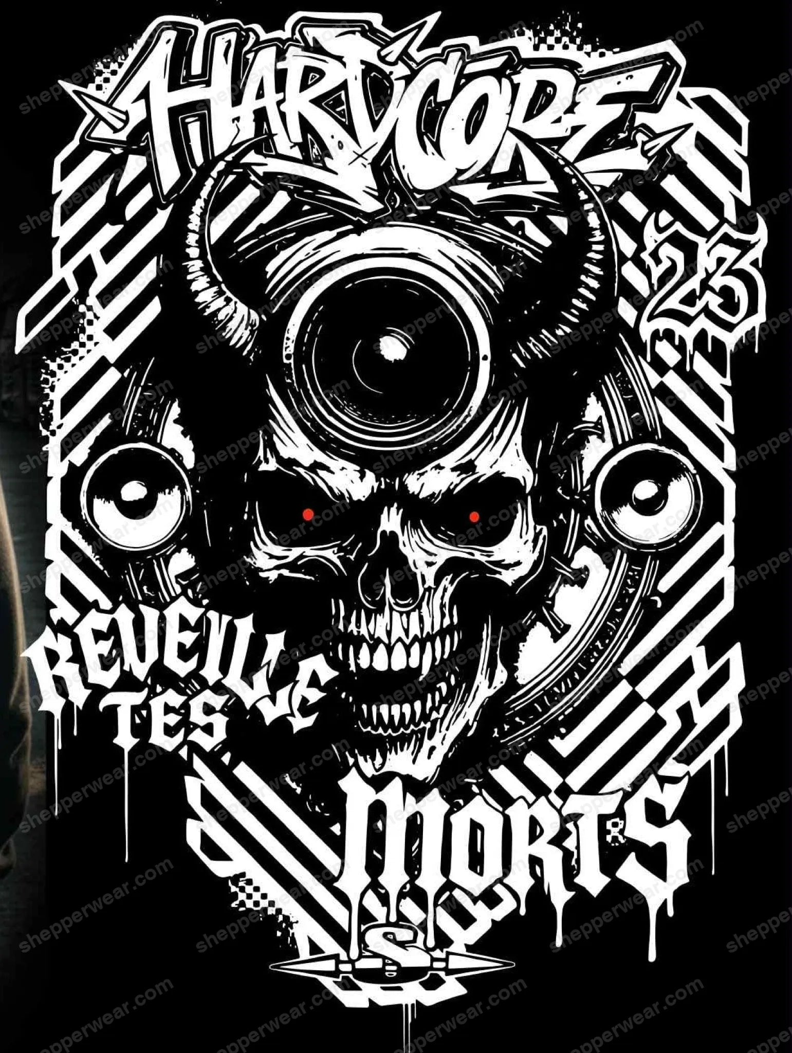 SWEAT HARDCORE DRAKSKULL - SWEAT A CAPUCHE