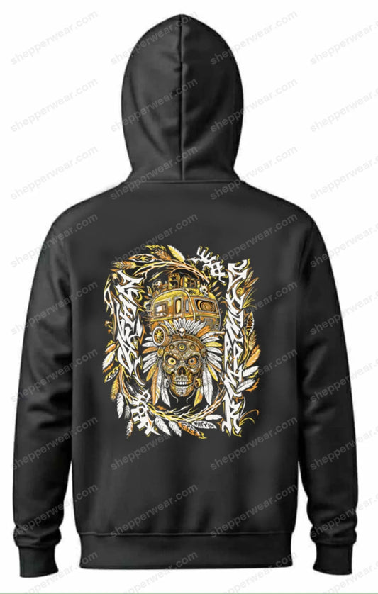 SWEAT INDIAN SKULL by ZEWA - SWEAT A CAPUCHE