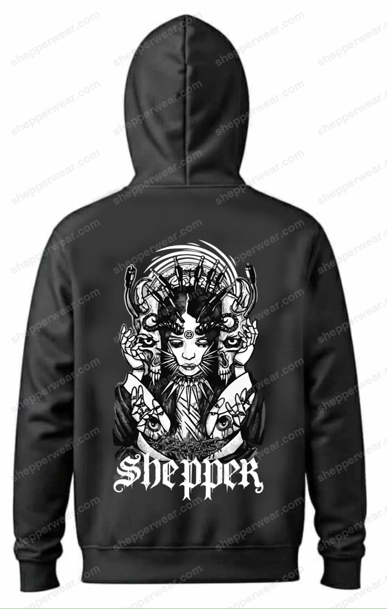 SWEAT RAVE GOTHIC WITCH - SWEAT A CAPUCHE