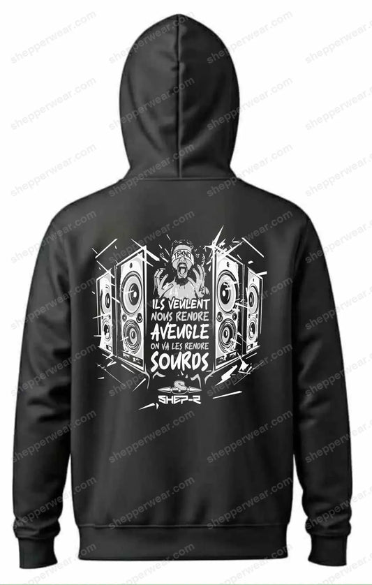 SWEAT RAVE MODELE MAKE DEAF SHEPPERWEAR