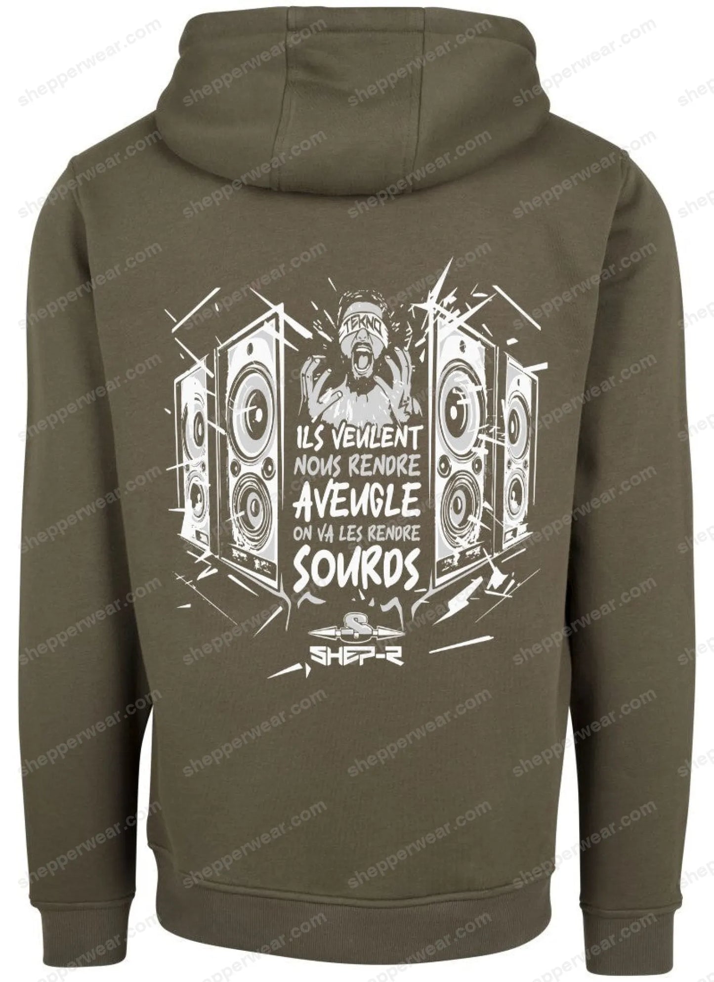 SWEAT RAVE MODELE MAKE DEAF - SWEAT A CAPUCHE