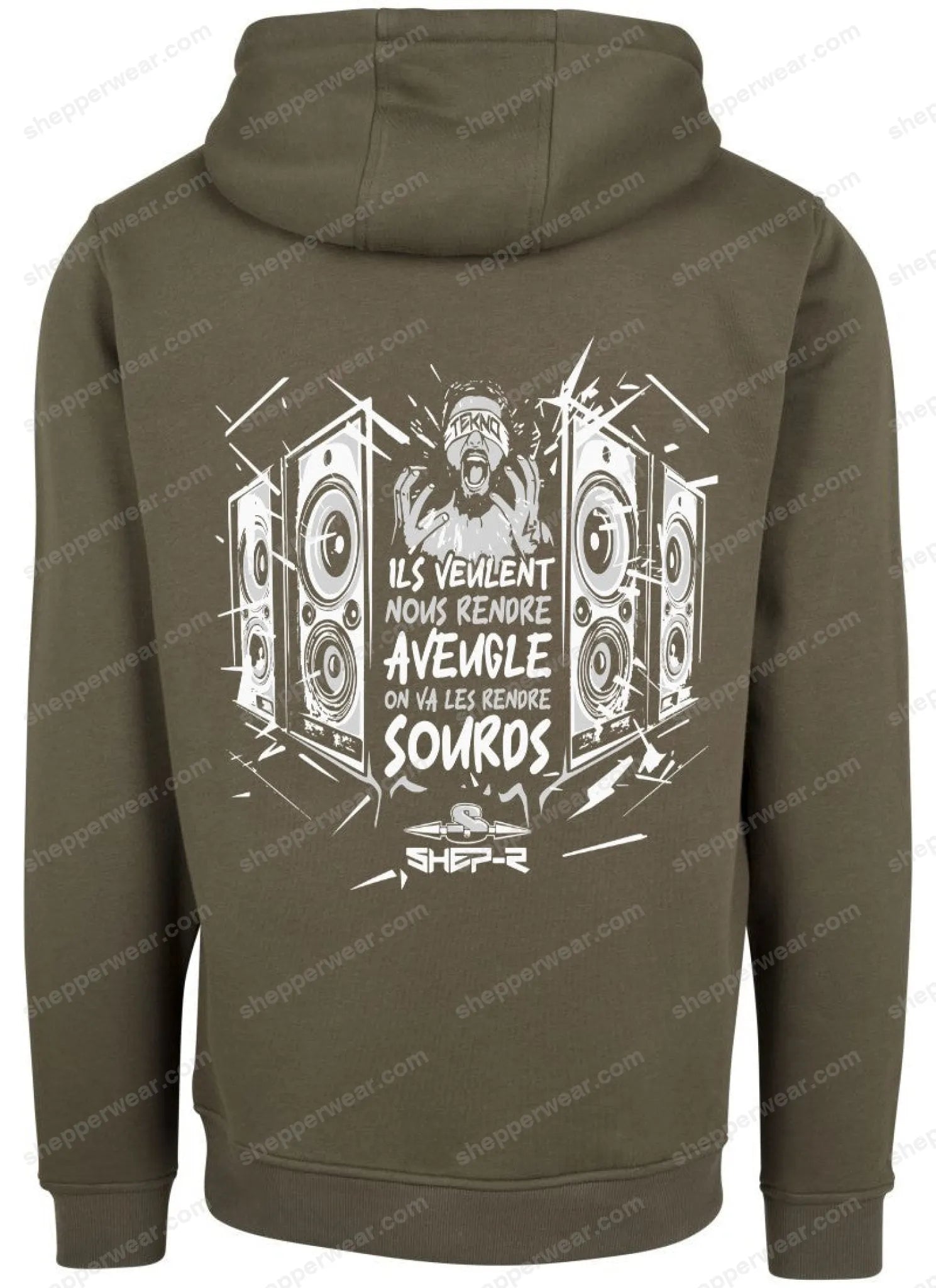 SWEAT RAVE MODELE MAKE DEAF - SWEAT A CAPUCHE