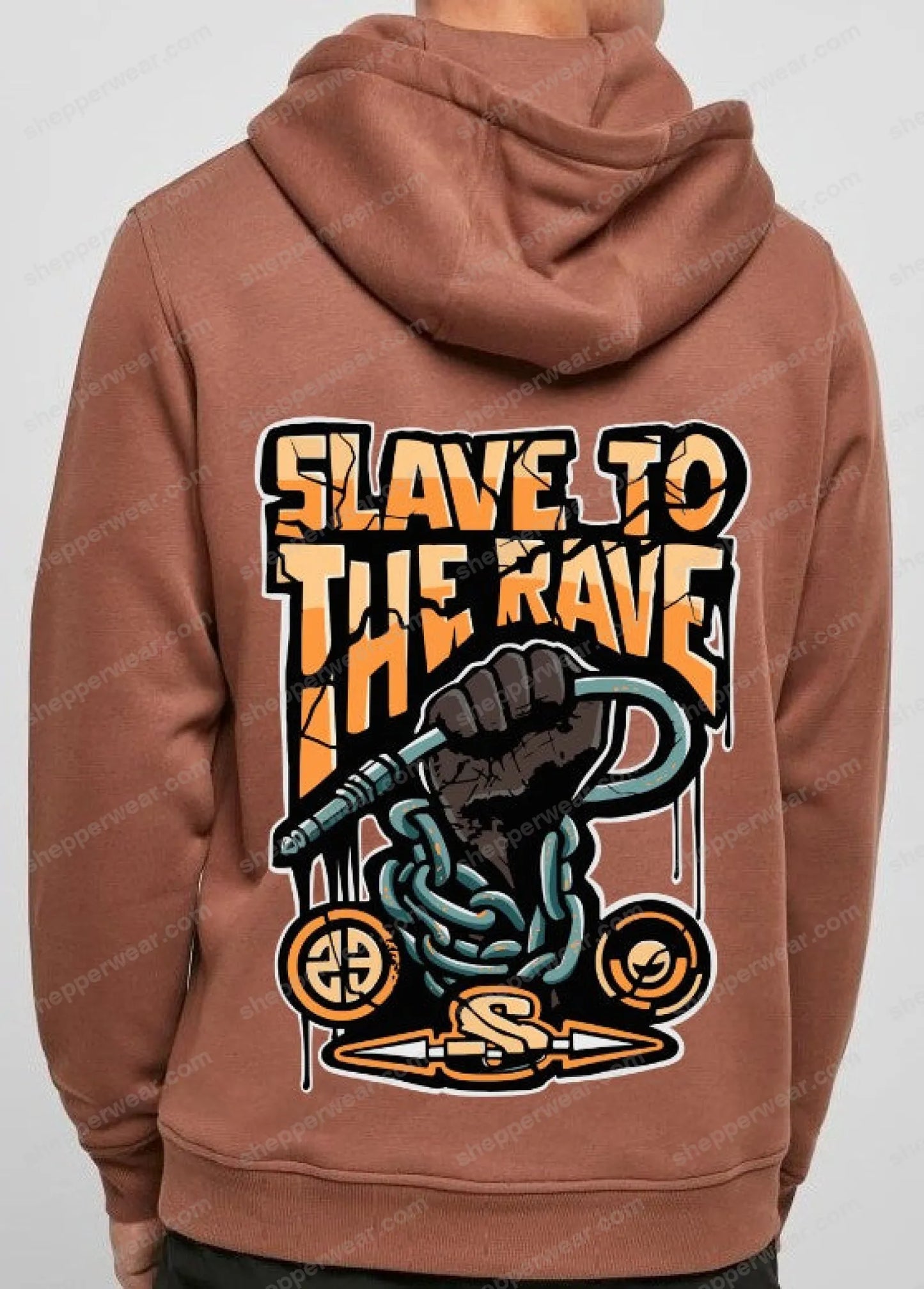 SWEAT RAVE MODELE SLAVE TO THE RAVE - SWEAT A CAPUCHE