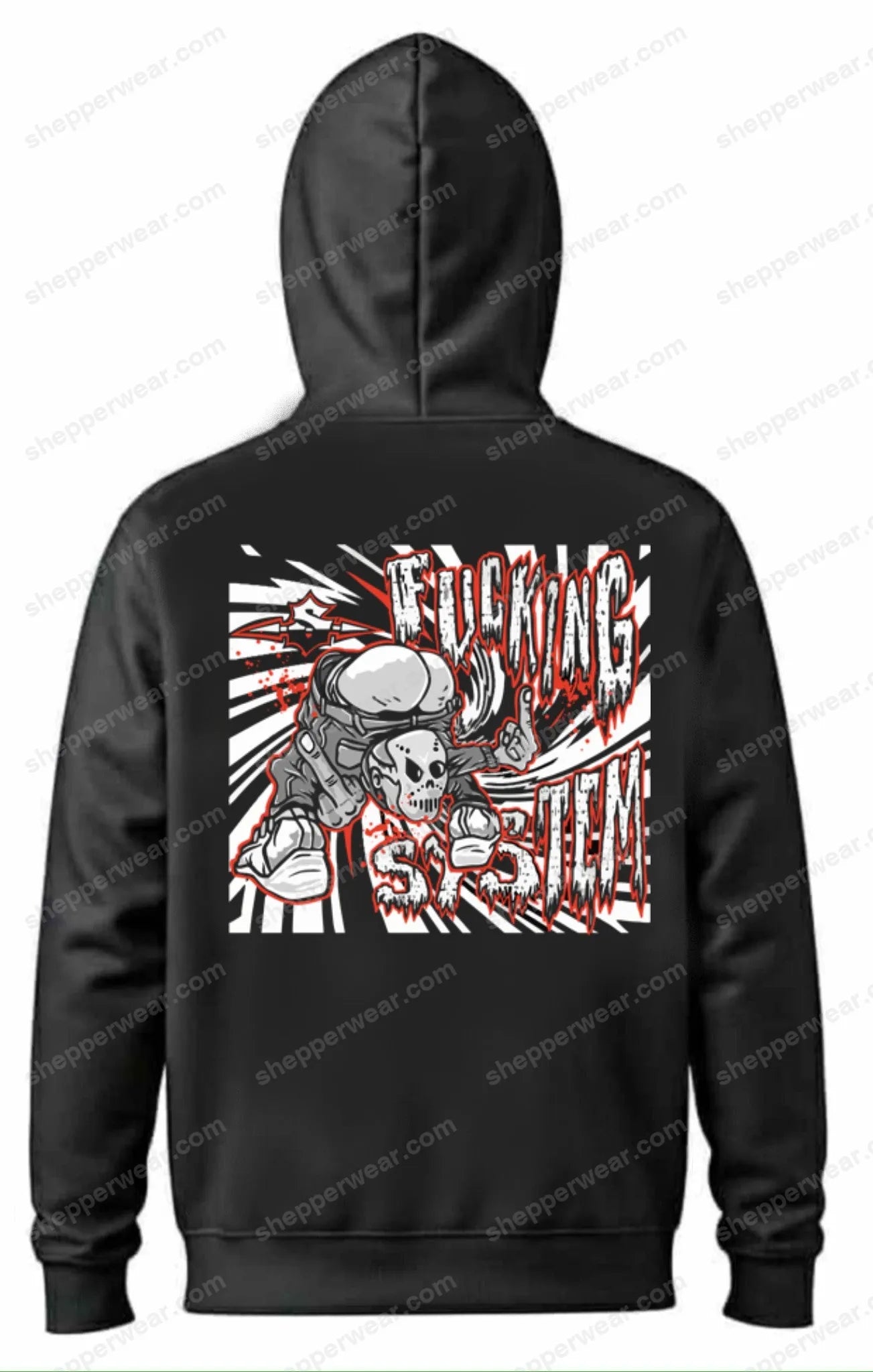 SWEAT RAVE MODELE TOXI F*CK - SWEAT A CAPUCHE