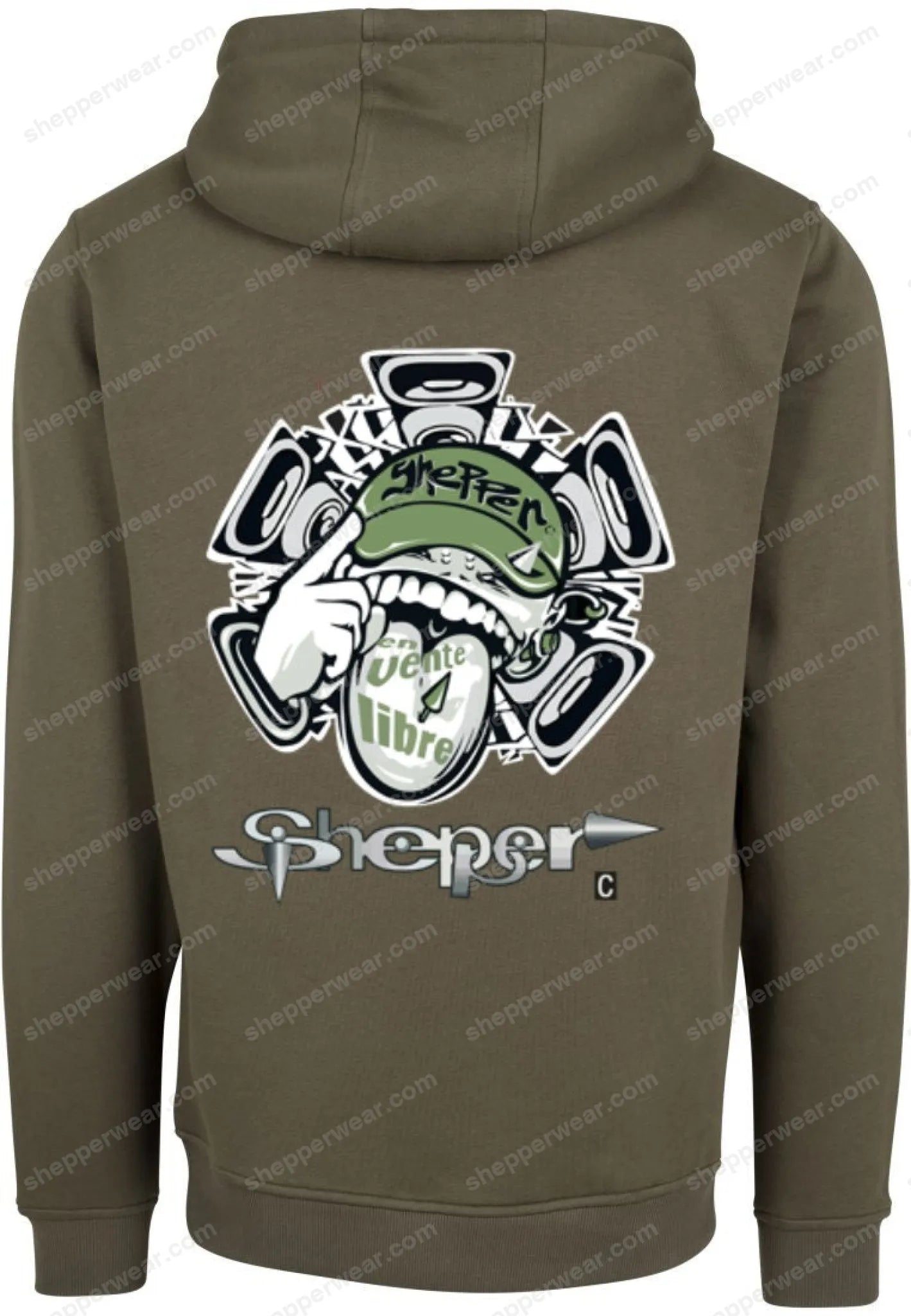 SWEAT RAVE MODELE TOXI TONGUE - SWEAT A CAPUCHE