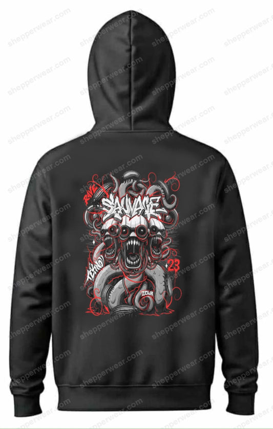 SWEAT RAVE SAUVAGE by ZEWA - SWEAT A CAPUCHE