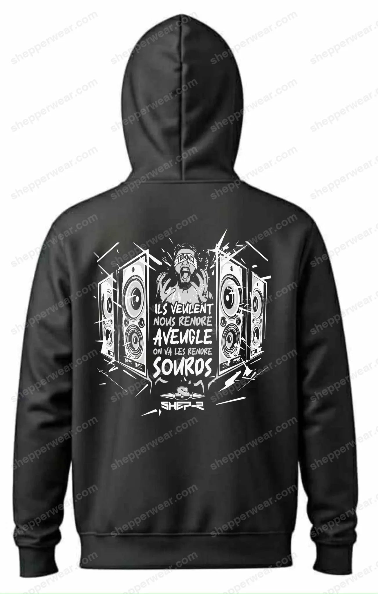 SWEAT ZIP MODELE MAKE DEAF - SWEAT ZIP