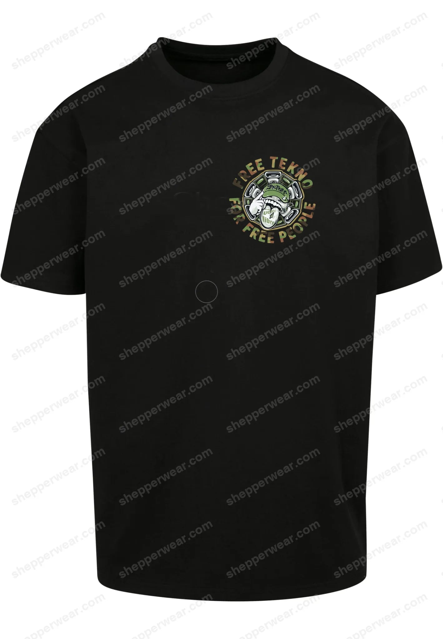 T-SHIRT FREE TEKNO FOR FREE PEOPLE - TEE-SHIRT IMPRESSION DOS