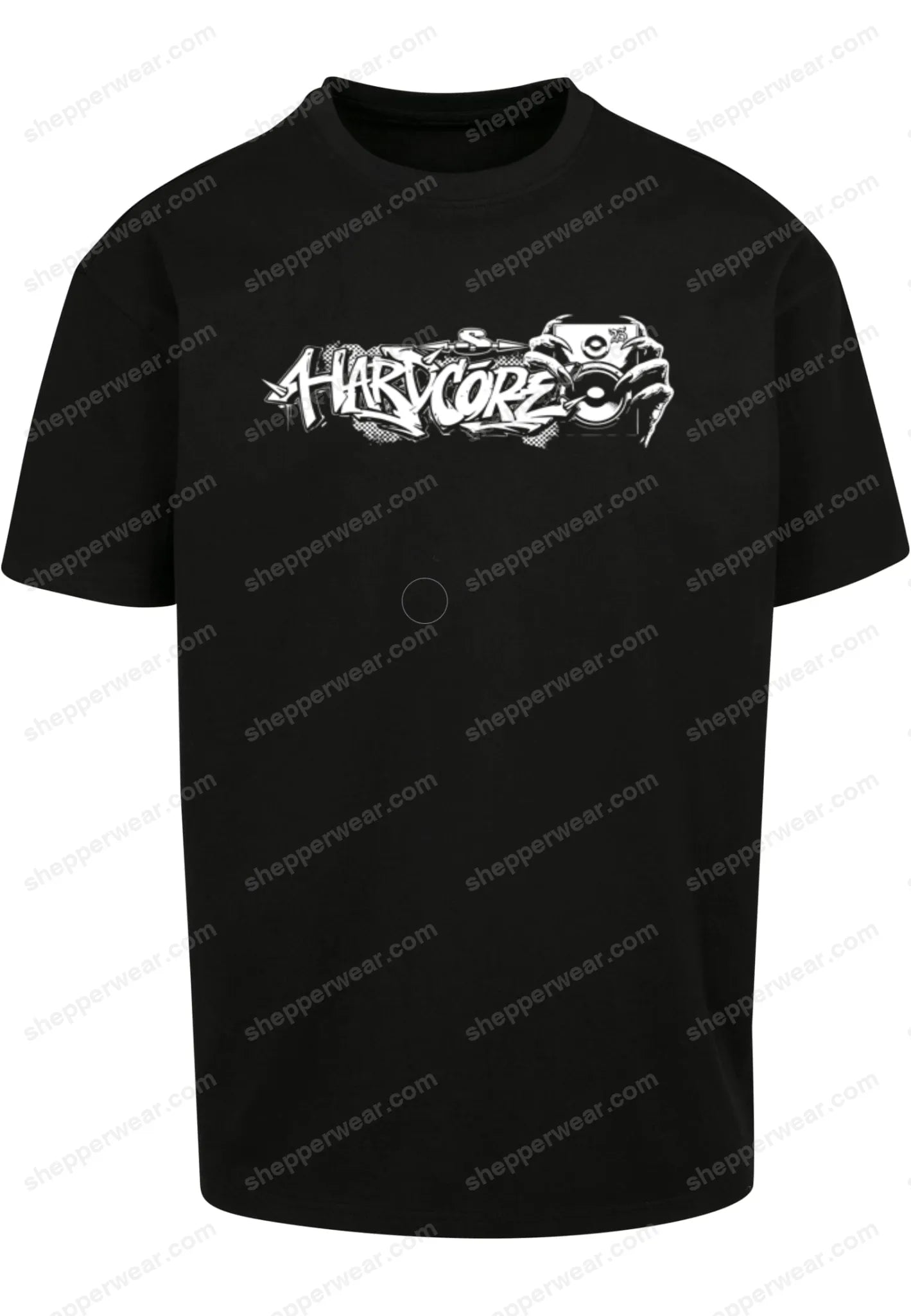 T-SHIRT HARDCORE DRAKSKULL - TEE-SHIRT IMPRESSION DOS