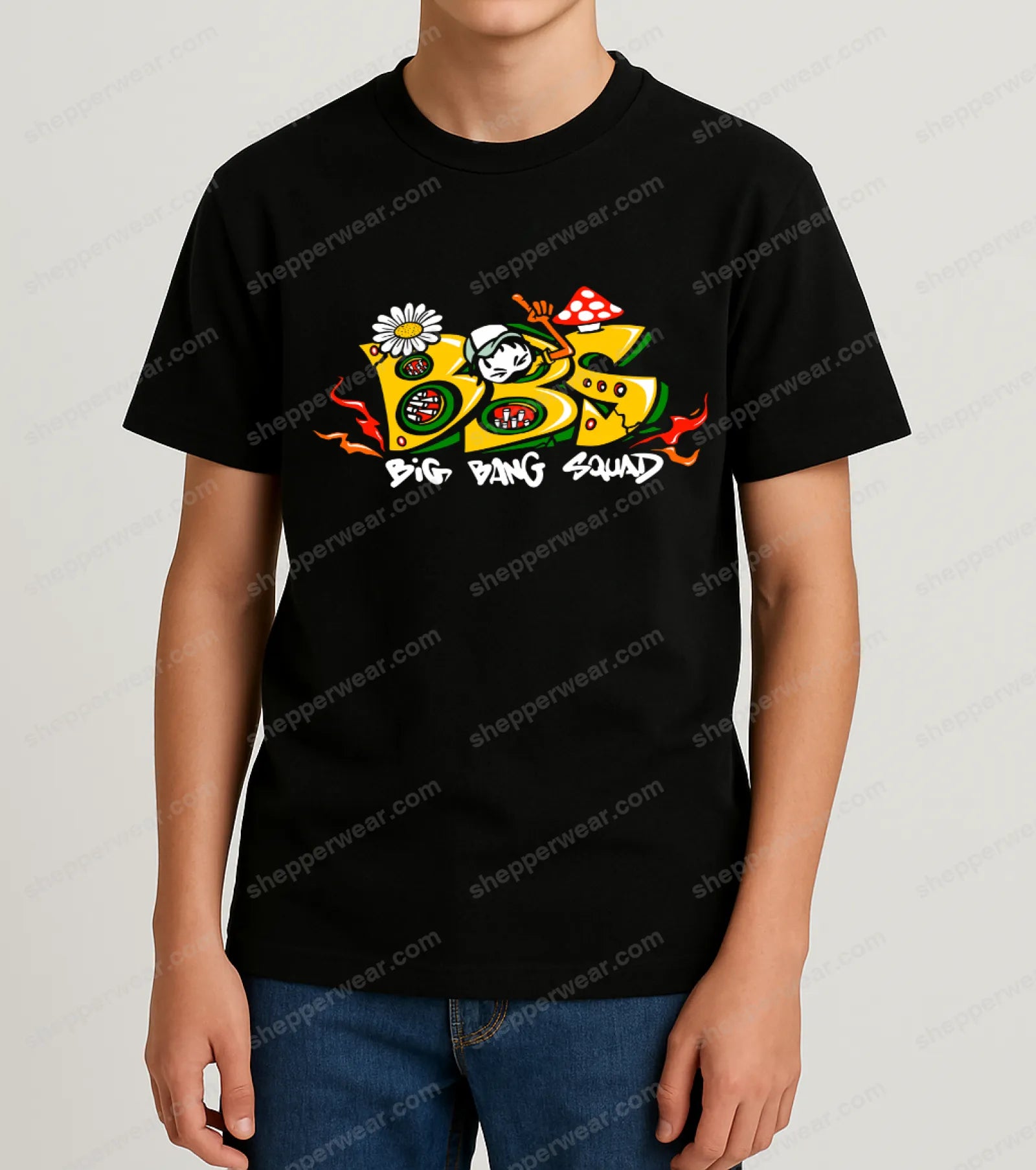 T-SHIRT KIDS BBS YELLOW - TEE-SHIRT