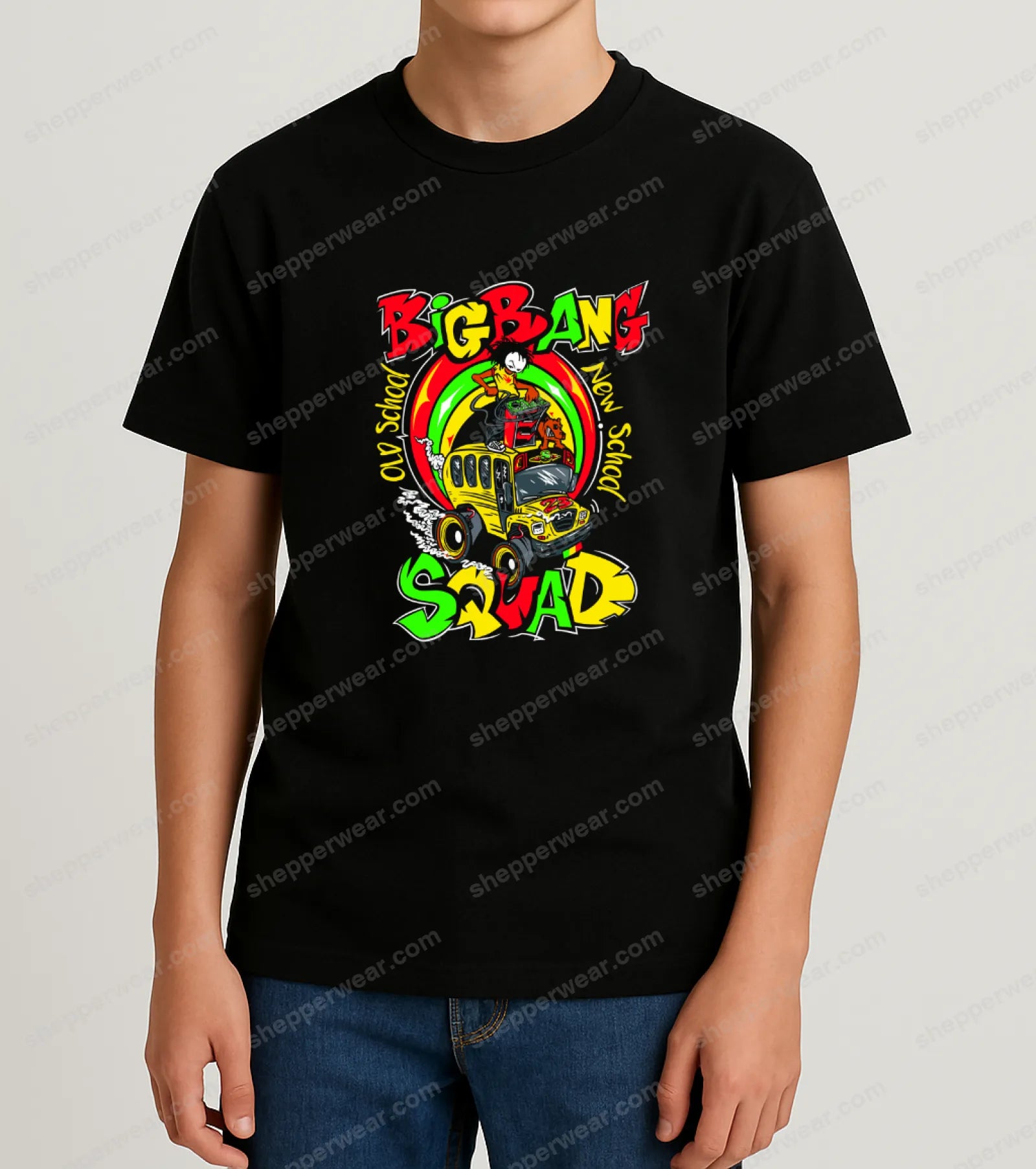T-SHIRT KIDS SCHOOL BUS - TEE-SHIRT