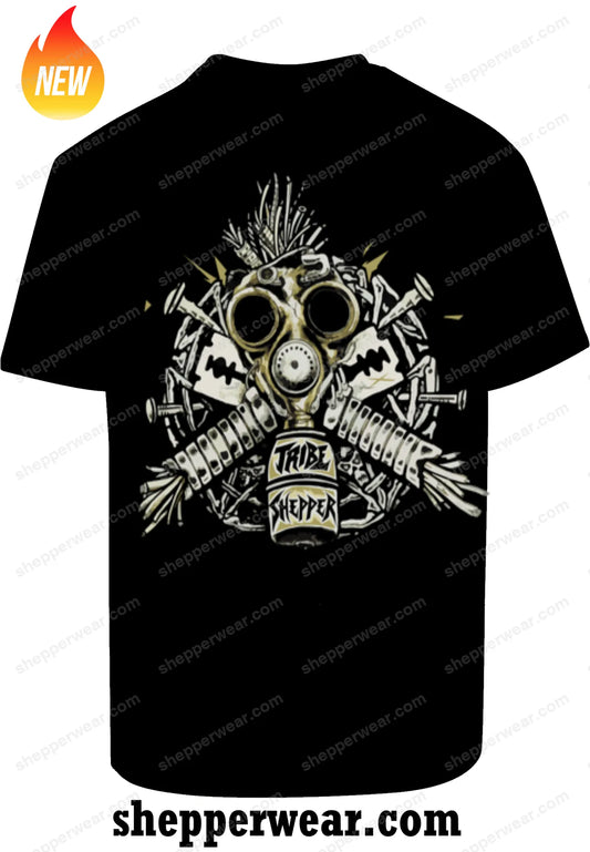 T-SHIRT RAVE BIOHAZARD - TEE-SHIRT IMPRESSION DOS
