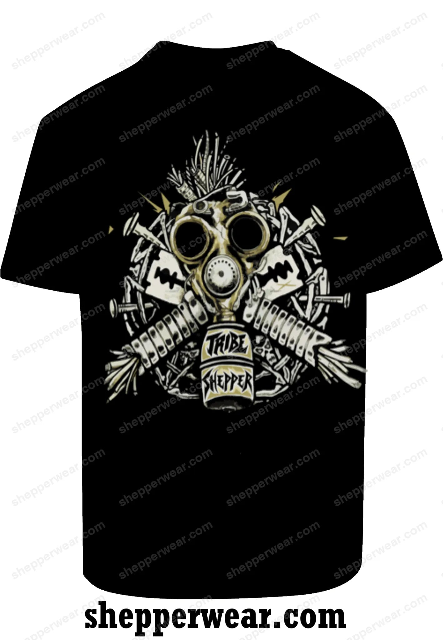 T-SHIRT RAVE BIOHAZARD - TEE-SHIRT IMPRESSION DOS