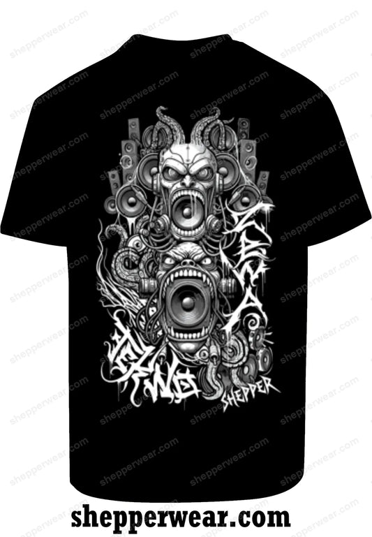 T-SHIRT RAVE LES HURLEURS - TEE-SHIRT IMPRESSION DOS