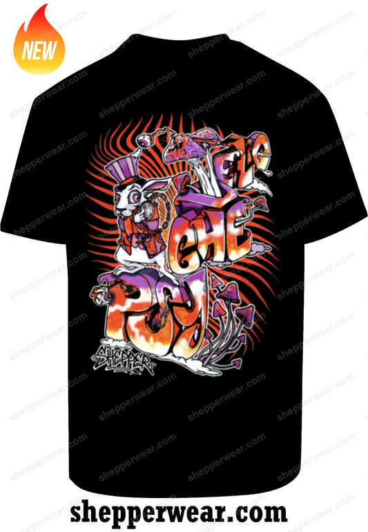 T-SHIRT SHEPPER PSYCHE - TEE-SHIRT IMPRESSION DOS