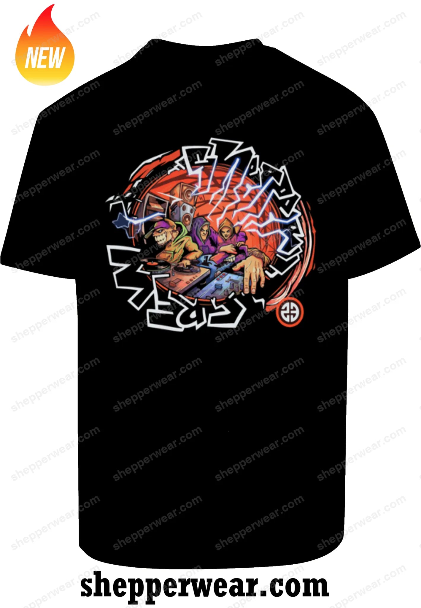 T-SHIRT SHEPPER THE CREW - TEE-SHIRT IMPRESSION DOS