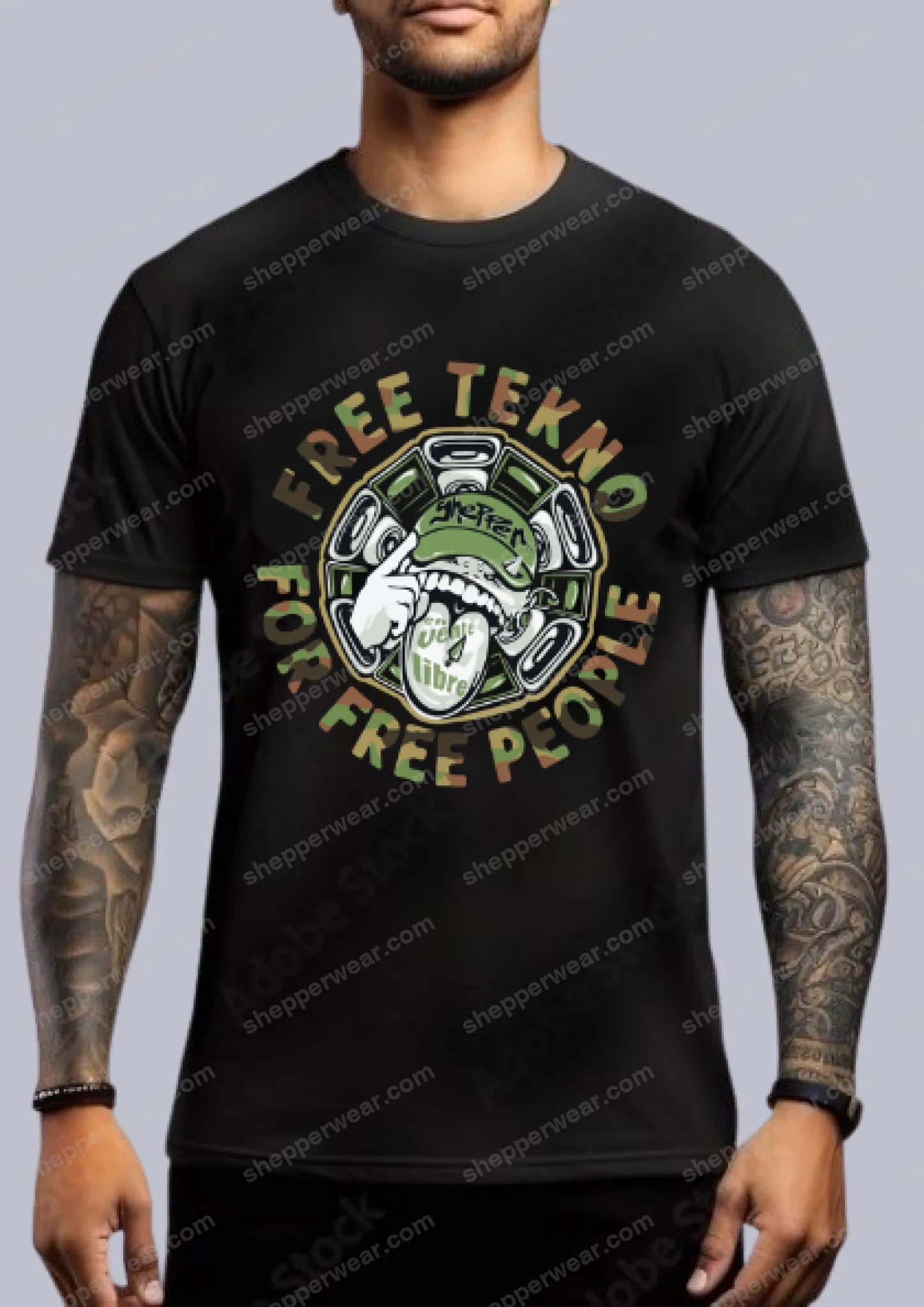 TEE-SHIRT FREE PARTY FOR FREE PEOPLE - TEE-SHIRT IMPRESSION DEVANT