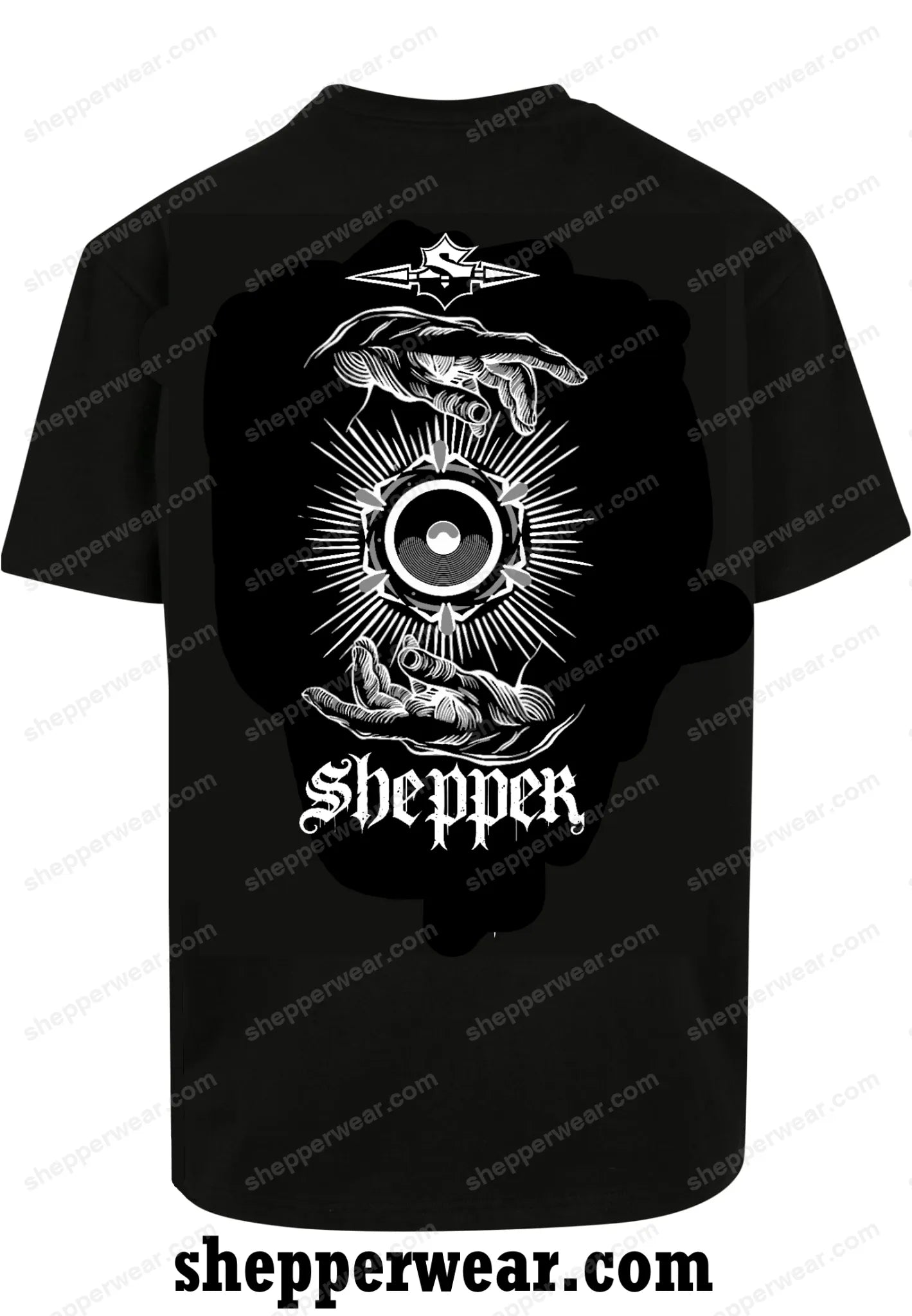 TEE-SHIRT RAVE MODELE HANDS OF GOD - TEE-SHIRT