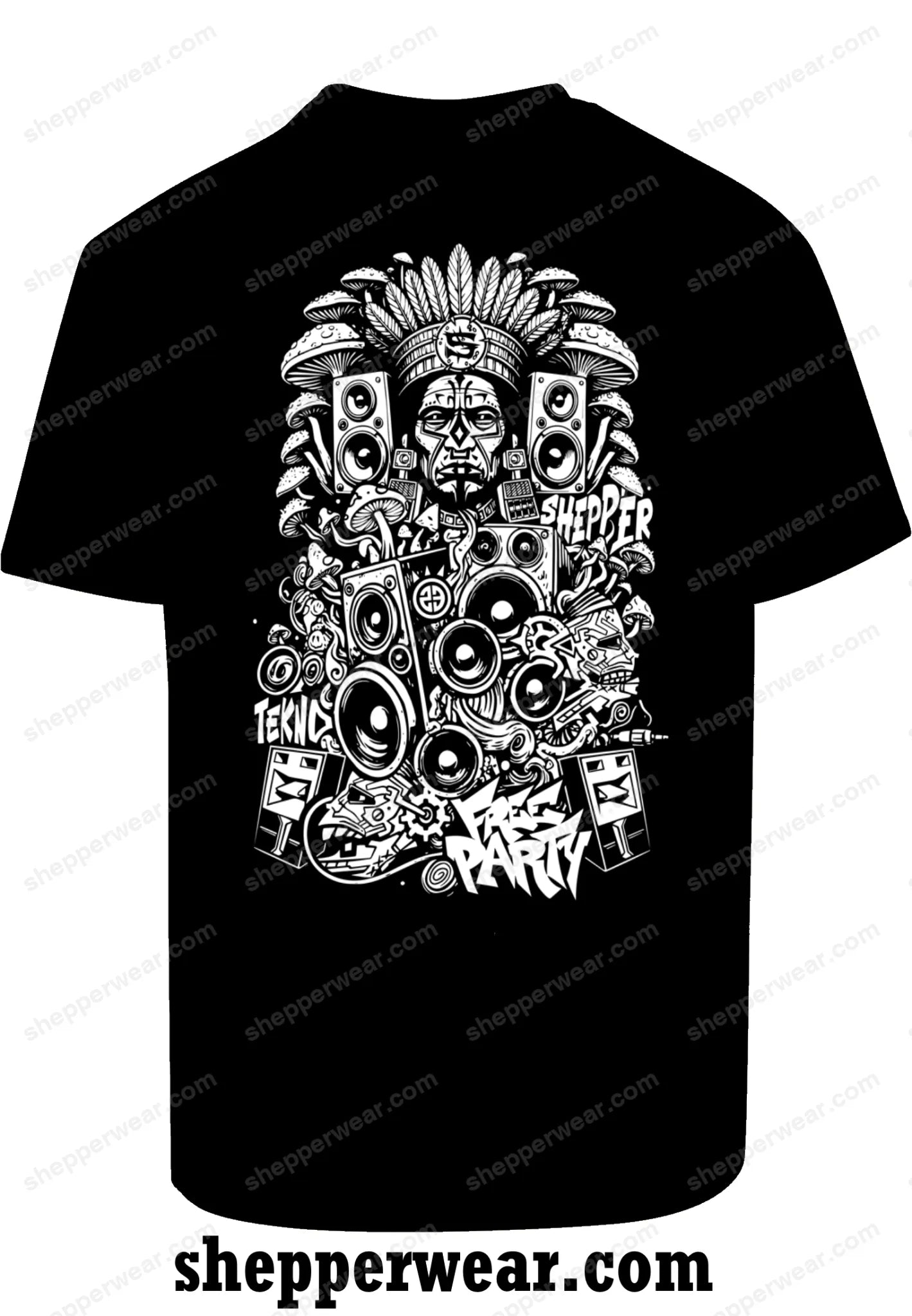 TEE-SHIRT RAVE MODELE INDIRAVE - TEE-SHIRT