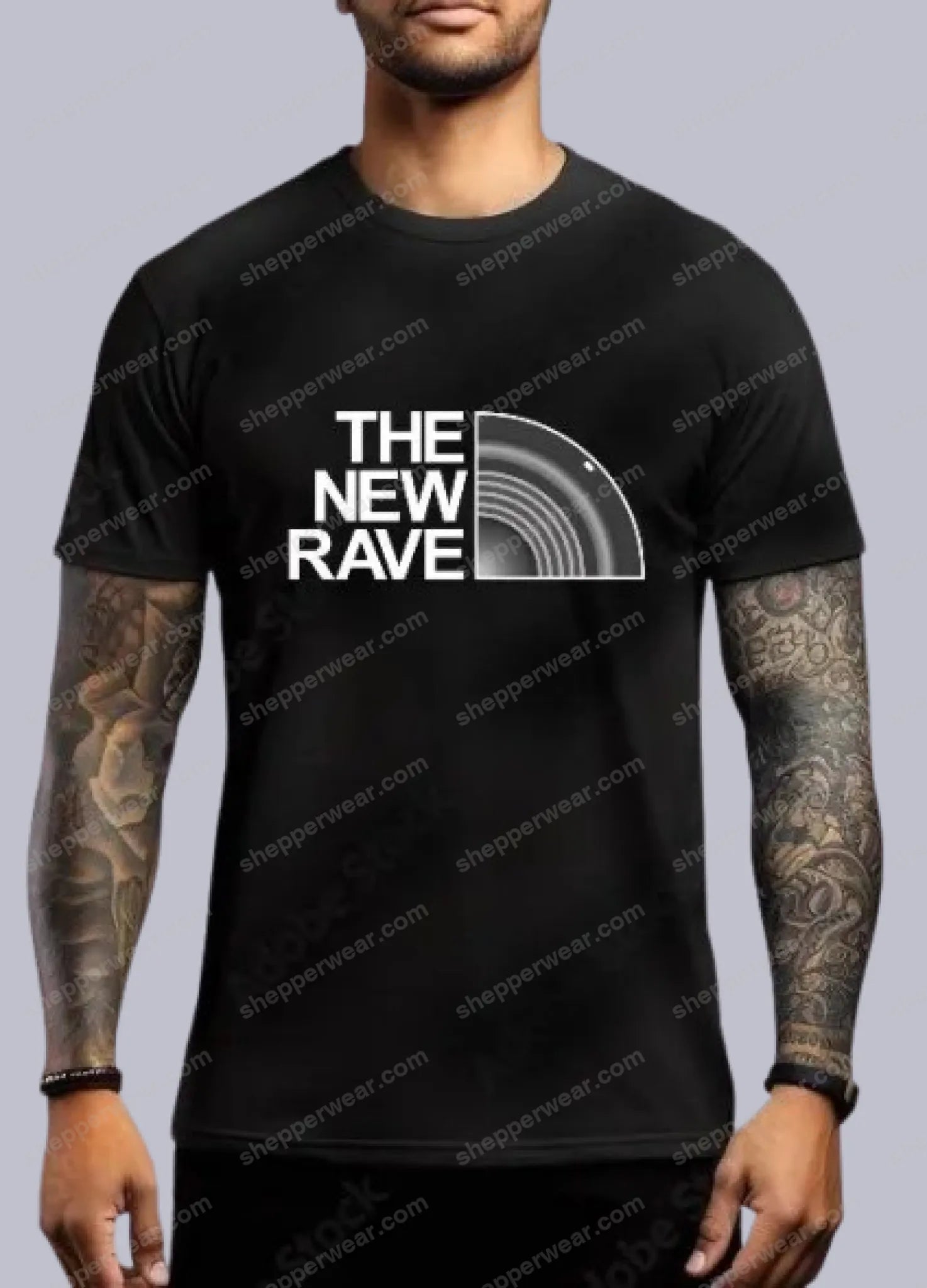 TEE-SHIRT RAVE MODELE NEW RAVE - TEE-SHIRT IMPRESSION DEVANT
