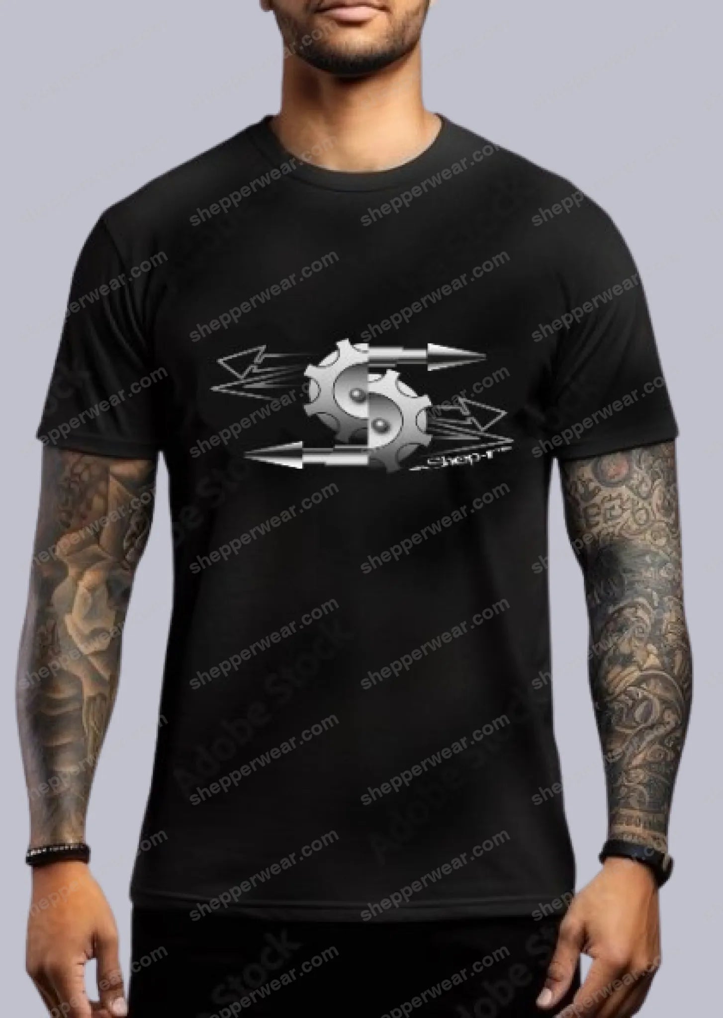 TEE-SHIRT RAVE modèle PERCING (impression devant) - TEE-SHIRT IMPRESSION DEVANT