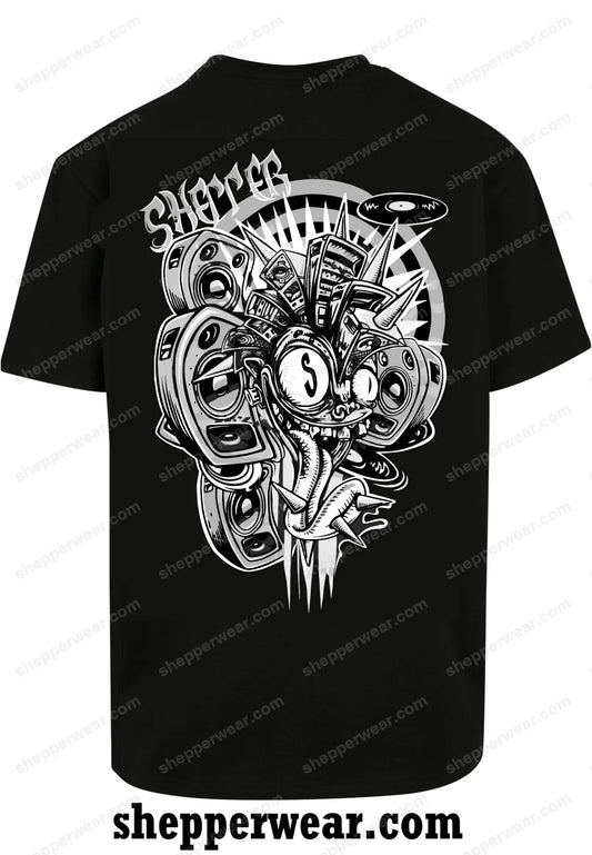 TEE-SHIRT RAVE MODELE SHEP A L’OEIL - TEE-SHIRT IMPRESSION DOS